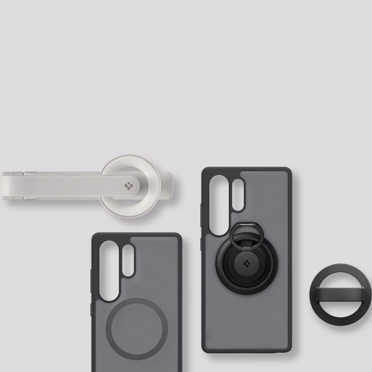 Etui magnetyczne Spigen Capella do Galaxy S25 Ultra, przydymione-czarne
